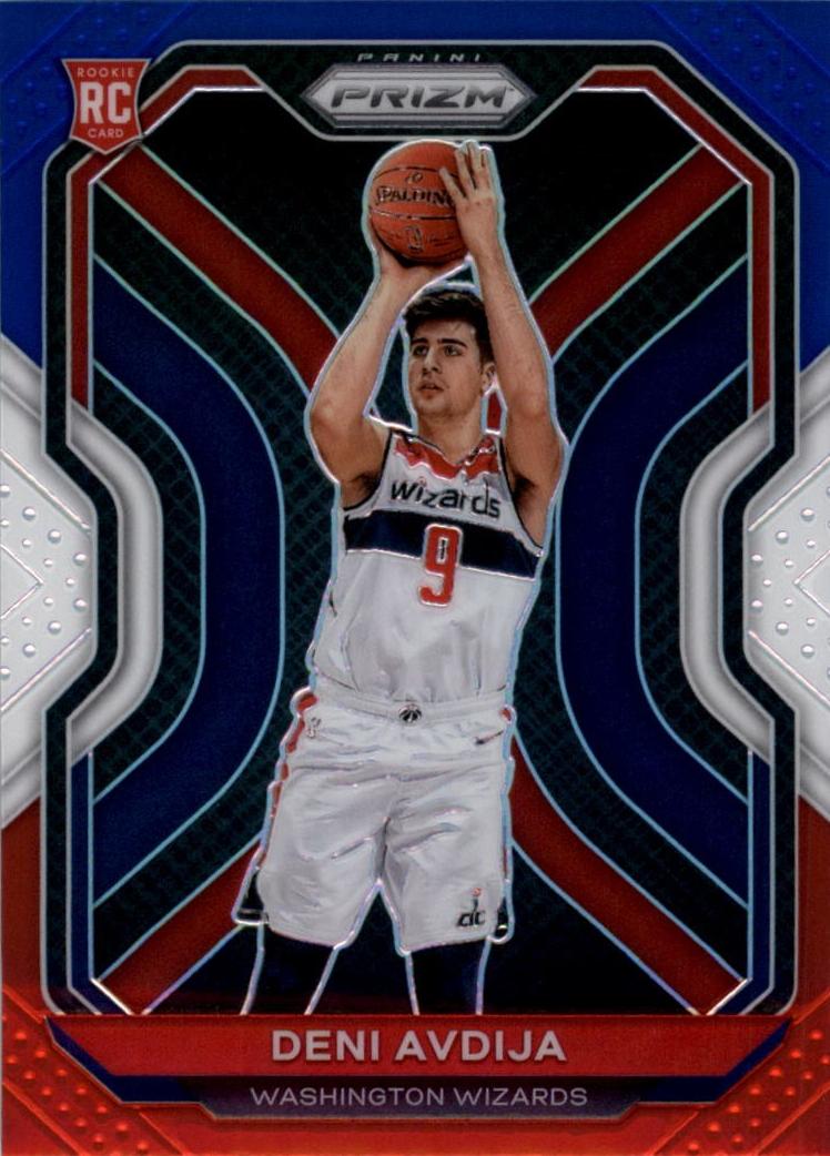 2020 Panini Prizm Basketball Red White Blue Prizm Deni Avdija #290 BGS 9.5