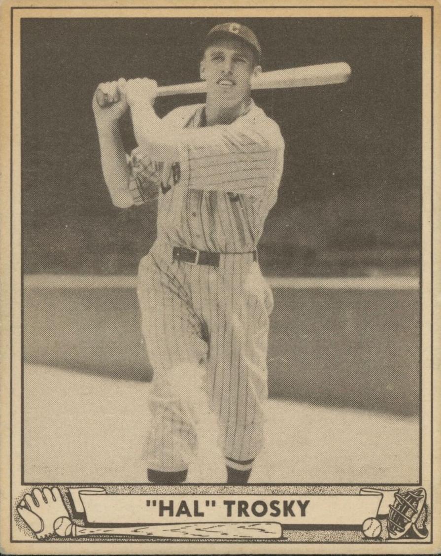 1940 Play Ball Baseball Hal Trosky #50