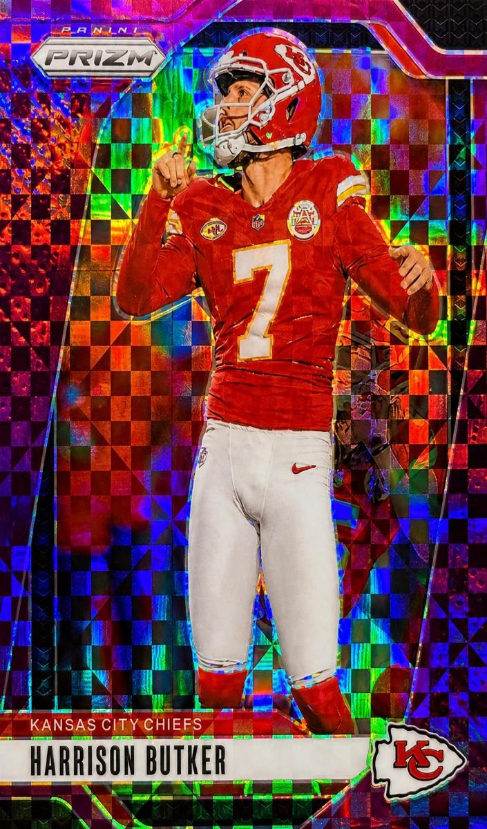 2024 Panini Prizm Football Purple Power Harrison Butker #144