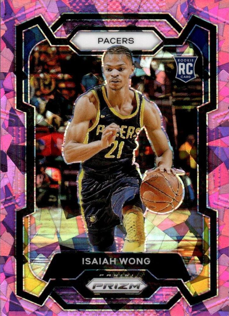 2023 Panini Prizm Basketball Pink Ice Isaiah Wong #154