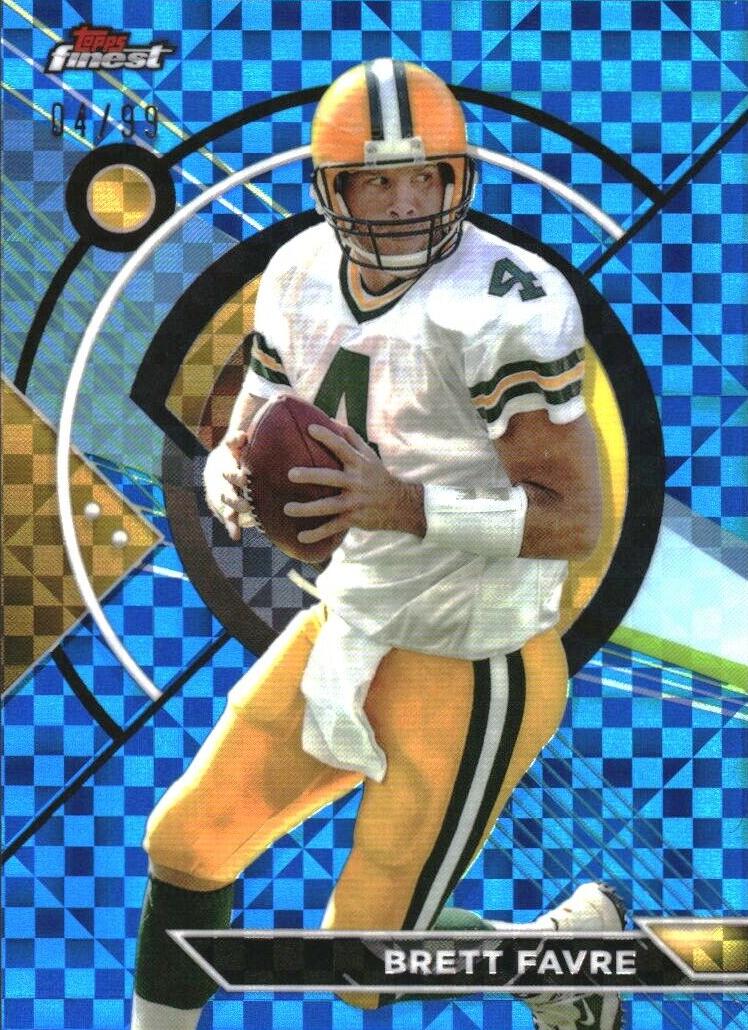 2023 Topps Composite Football Blue Refractor Brett Favre #10 PSA 9