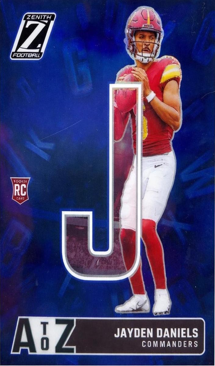 2024 Panini Zenith Football Blue Jayden Daniels #10