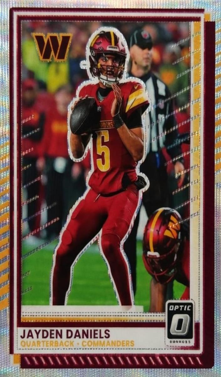 2025 Donruss Optic Football Wave Jayden Daniels #23