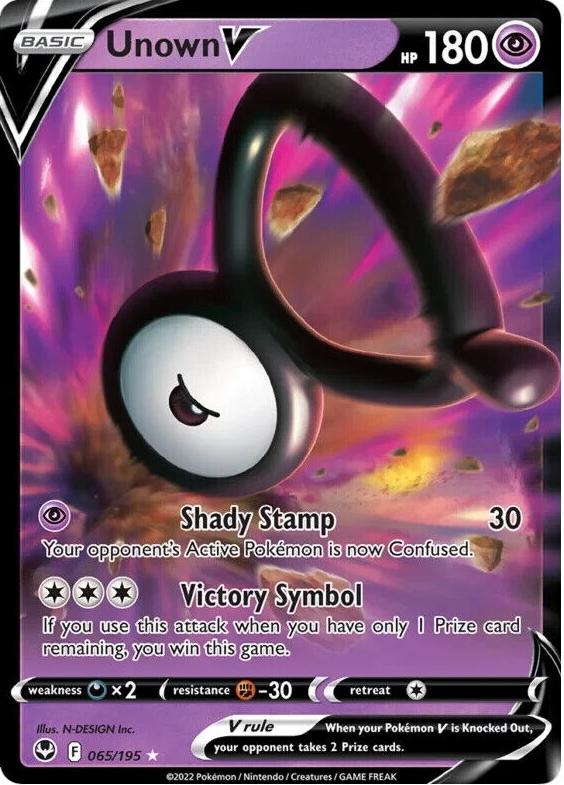 2022 Pokemon Silver Tempest Unown #65