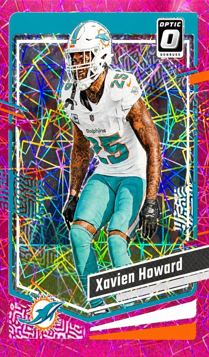 2023 Donruss Optic Football Pink Velocity Xavien Howard #120