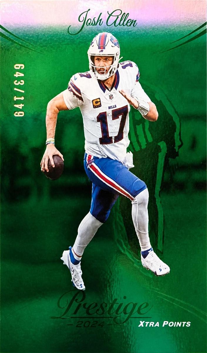 2024 Panini Prestige Football Green Premium Xtra Points Josh Allen #30