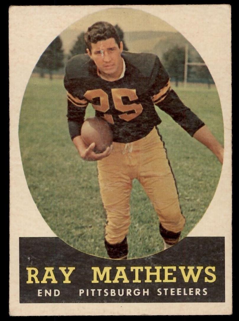 1958 Topps Football Ray Mathews #78 PSA 7