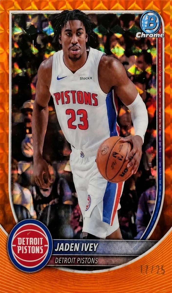 2025 Bowman Basketball Orange Geometric Refractor Jaden Ivey #BCV-159