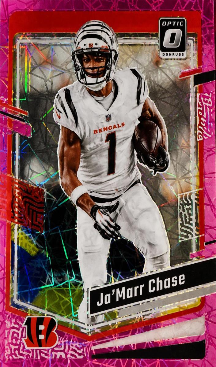 2023 Donruss Optic Football Pink Velocity Ja'Marr Chase #41 PSA 9