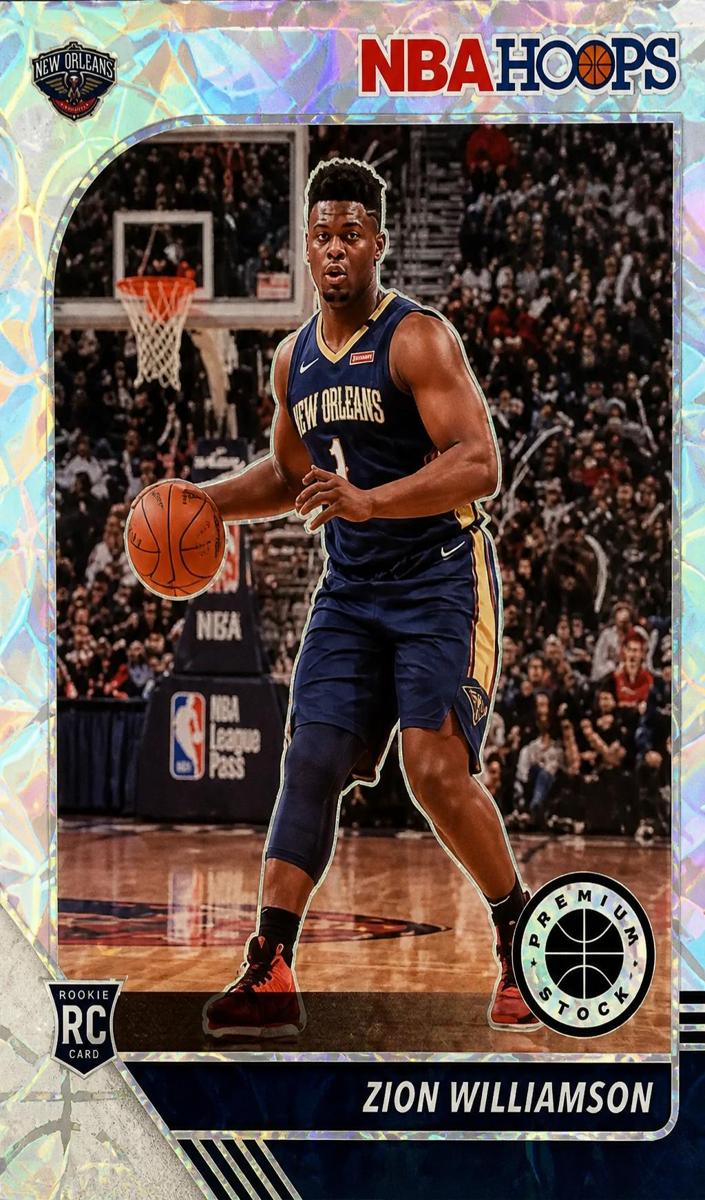 2019 Panini Hoops Premium Stock Basketball Silver Scope Zion Williamson #258 PSA 9