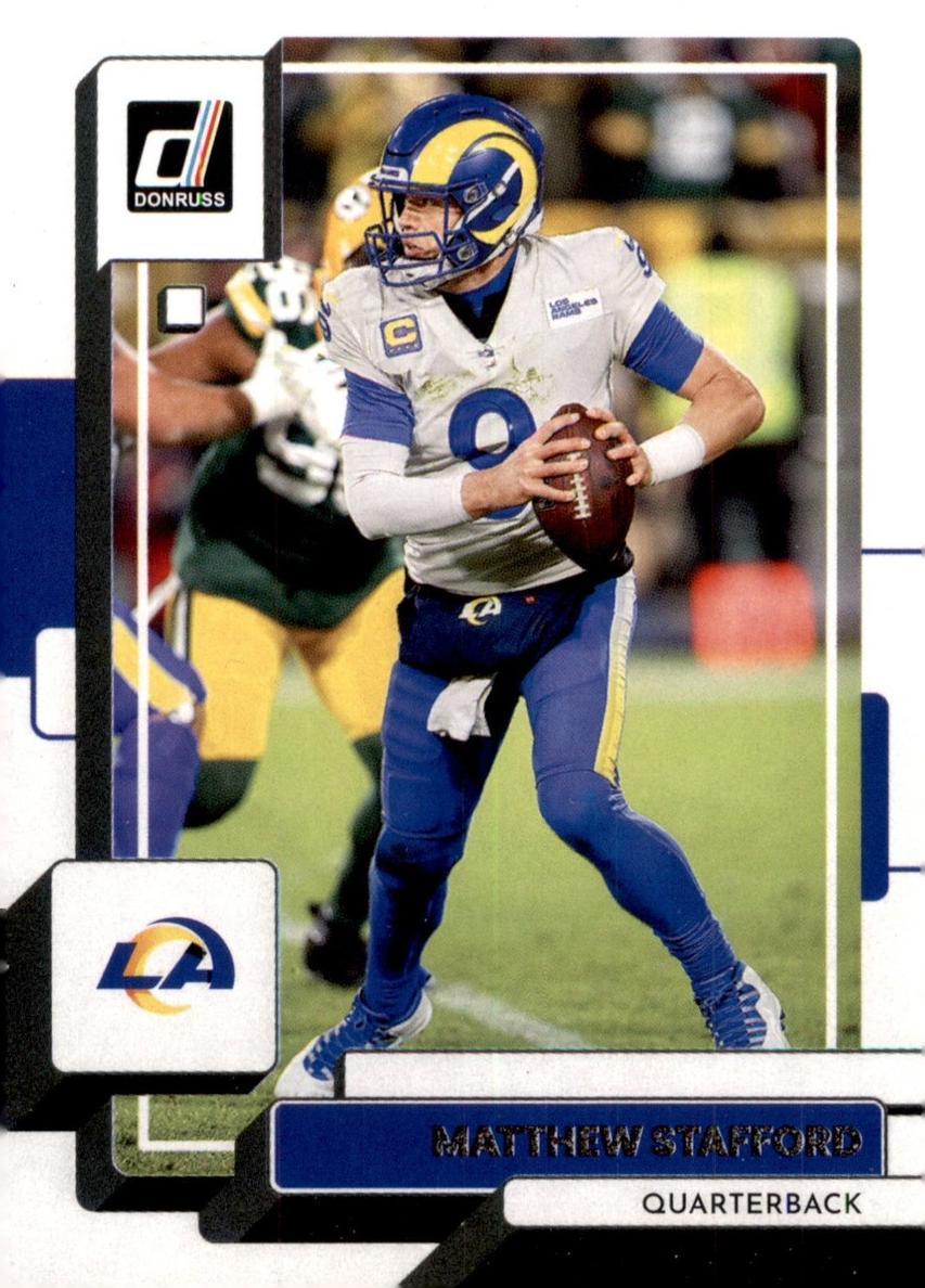 2022 Panini Donruss Football Matthew Stafford #17 PSA 10