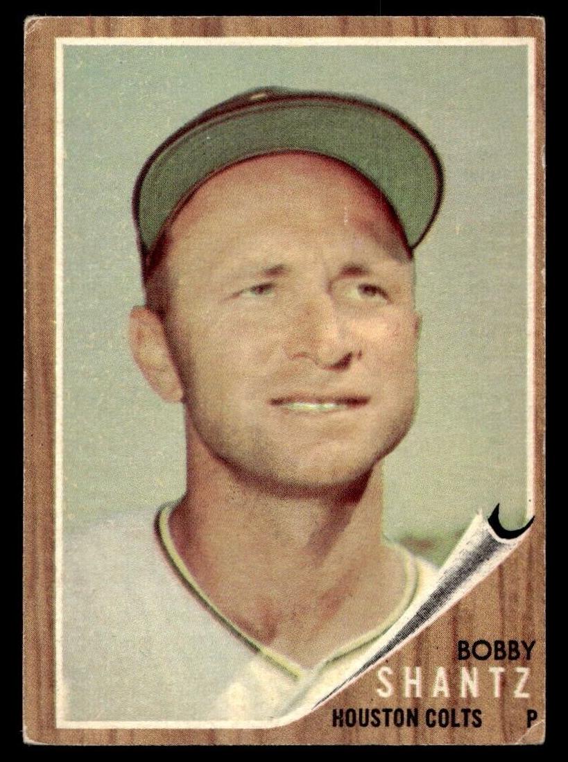 1962 Topps Baseball Green Tint Bobby Shantz #177