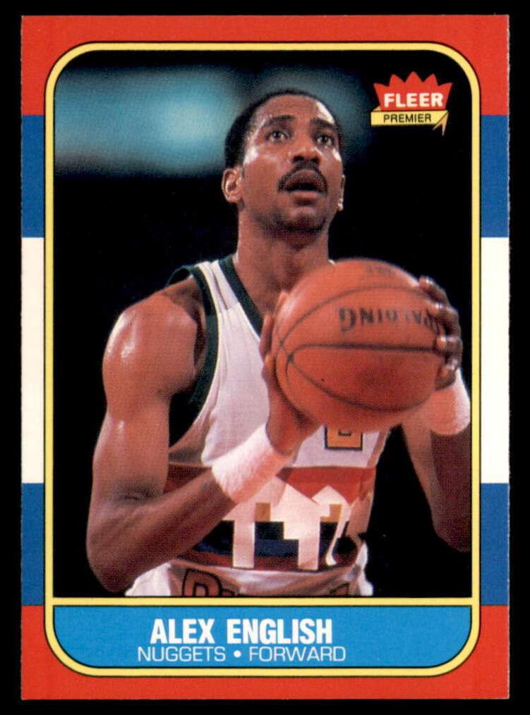 1986 Fleer Basketball Alex English #30