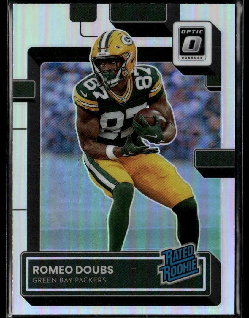 2022 Donruss Optic Football Holo Romeo Doubs #235 PSA 10