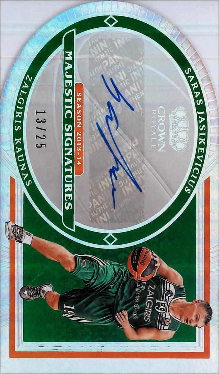 2023 Panini Crown Royale Turkish Airlines EuroLeague Basketball Saras Jasikevicius #MS-JAS