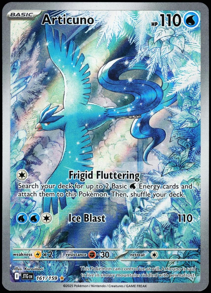 2025 Pokemon Scarlet & Violet Journey Together Articuno #161 RAW Ungraded