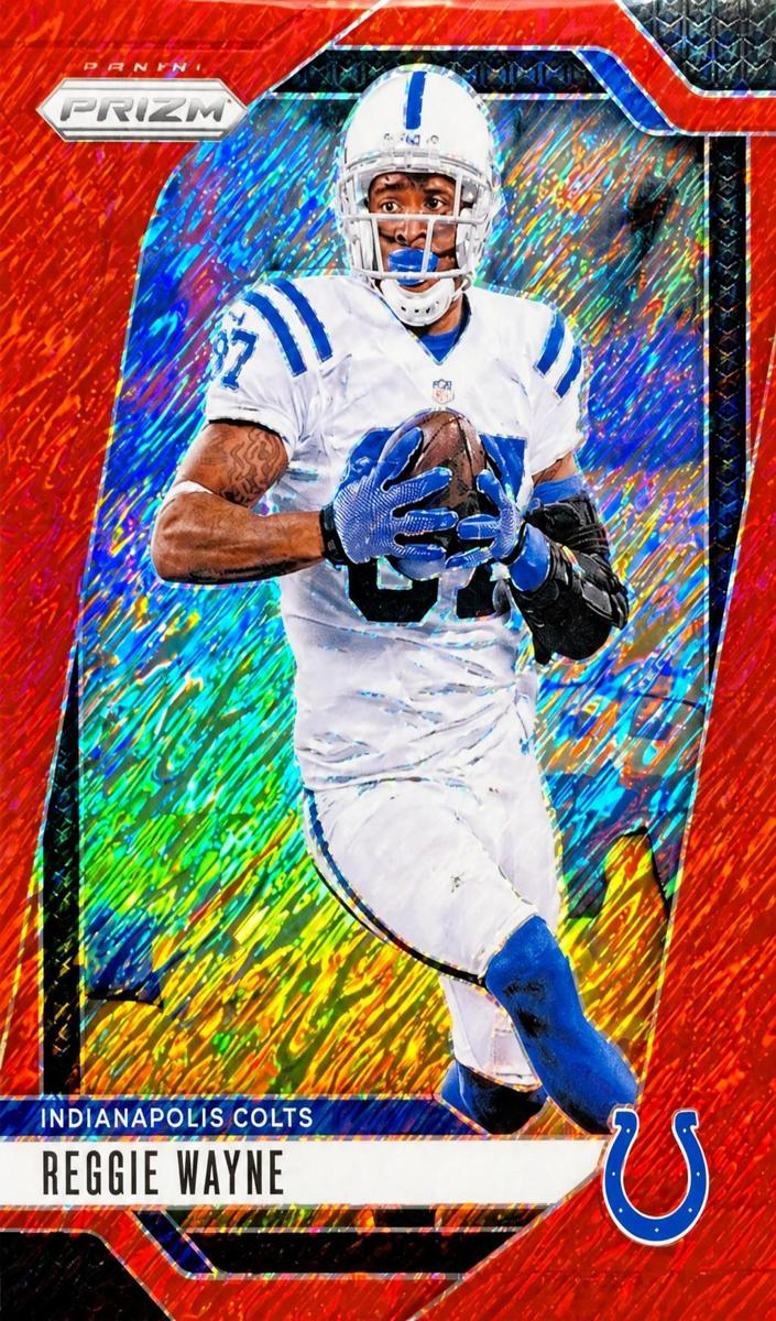 2024 Panini Prizm Football Red Shimmer Reggie Wayne #128