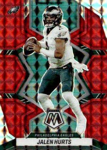 2022 Panini Mosaic Football Red Jalen Hurts #156