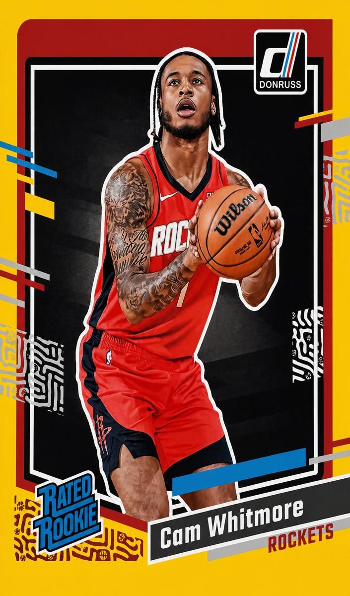 2023 Panini Donruss Basketball Yellow Flood Cam Whitmore #211