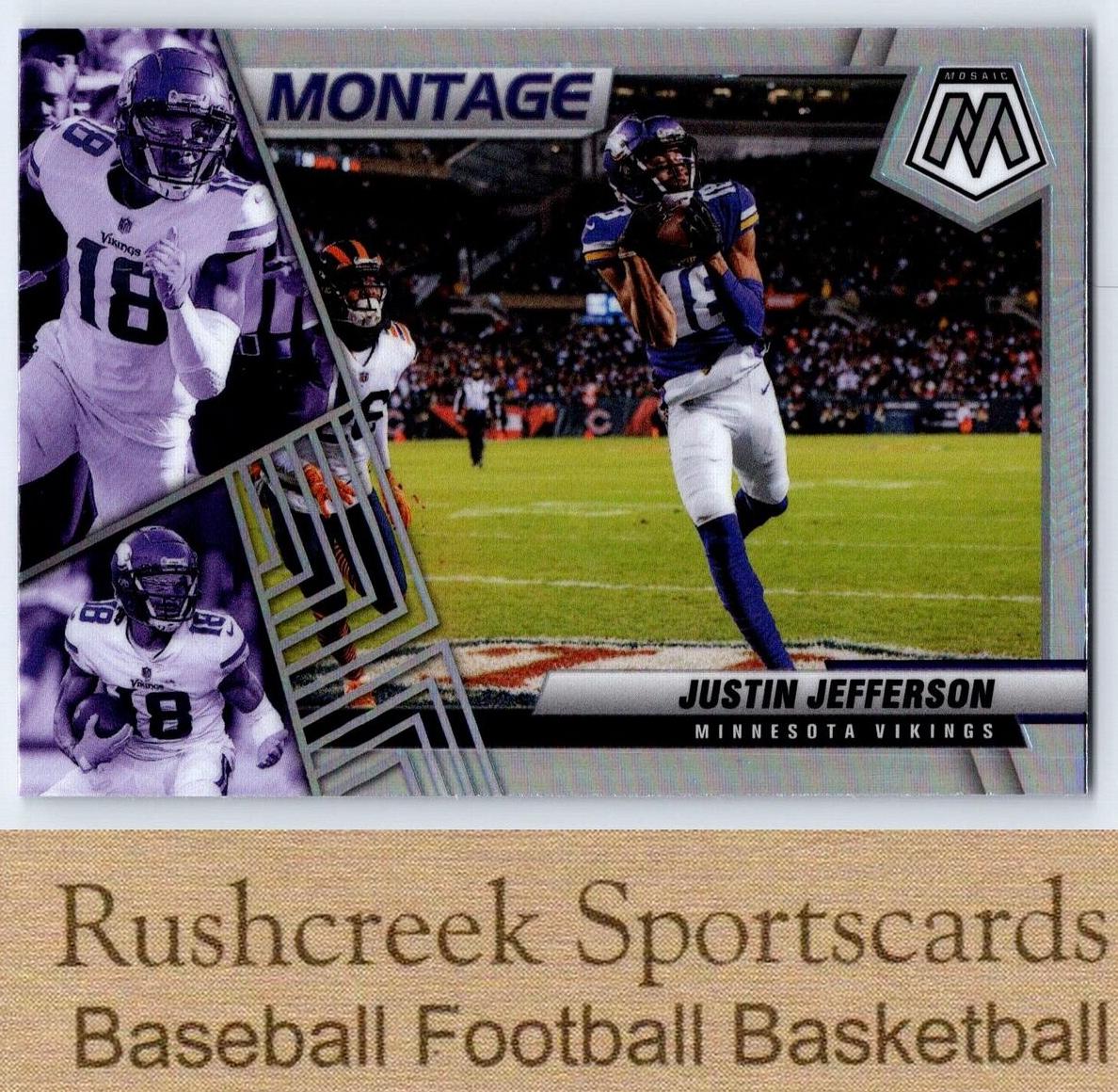 2022 Panini Mosaic Football Silver Justin Jefferson #M-21
