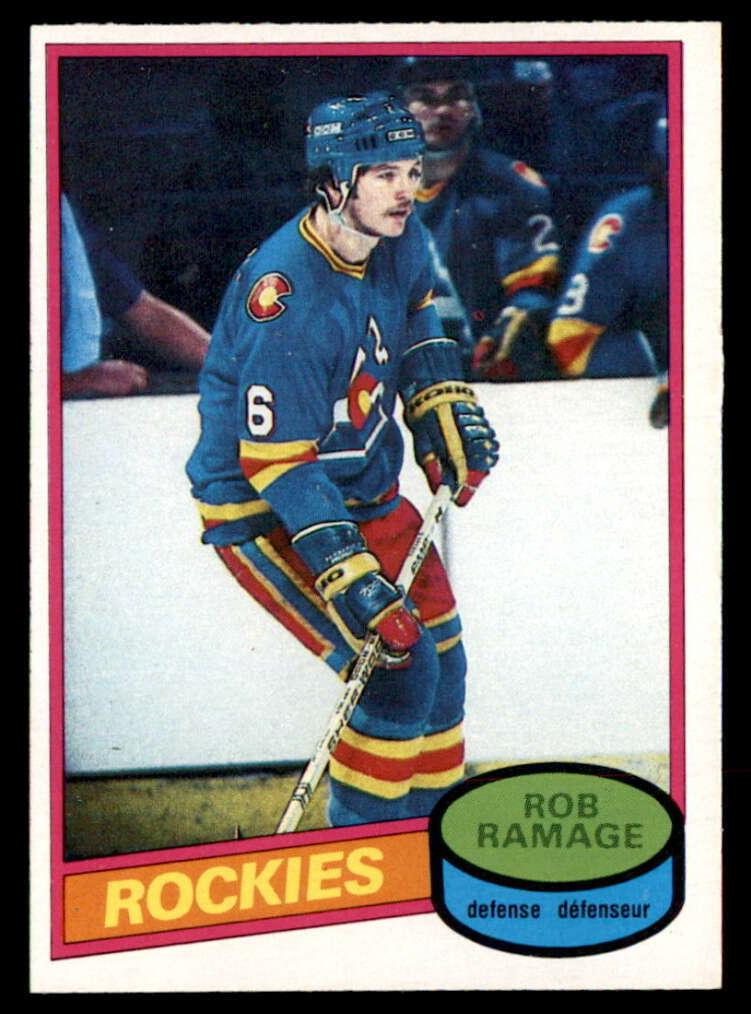 1980 O-Pee-Chee Hockey Rob Ramage #213