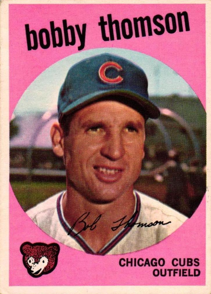 1959 Topps Baseball Bobby Thomson #429