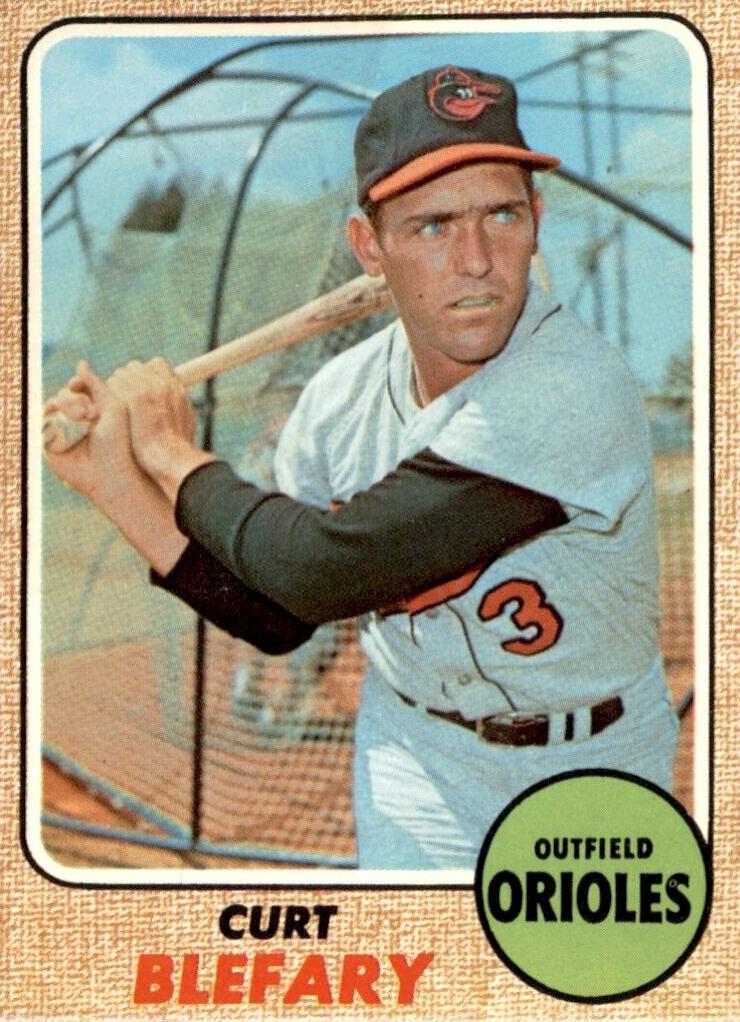 1968 Topps Baseball Curt Blefary #312