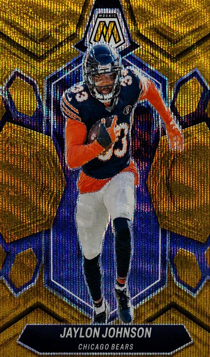 2024 Panini Mosaic Football Gold Wave Jaylon Johnson #42