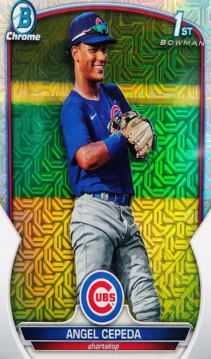 2023 Bowman Chrome Prospects Baseball Refractor Angel Cepeda #BCP-205 SGC 9