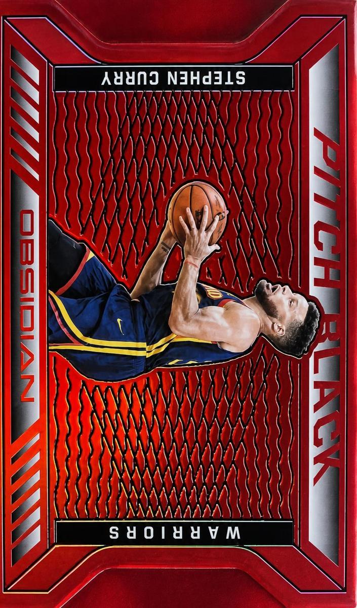2020 Panini Obsidian Basketball Electric Etch Red Flood Stephen Curry #18