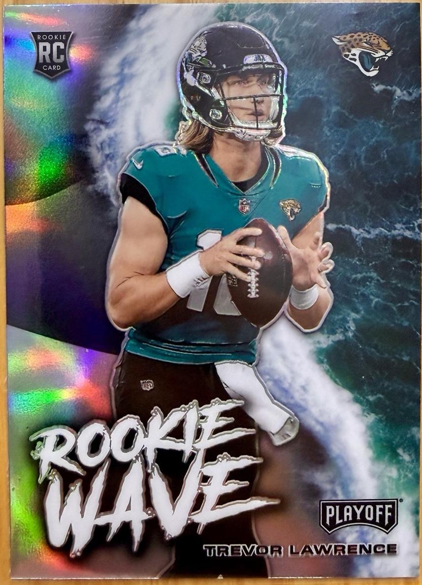2021 Panini Playoff Football Silver Trevor Lawrence #RW-TLR PSA 9