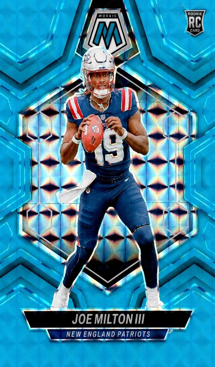 2024 Panini Mosaic Football Blue Fluorescent Joe Milton III #397