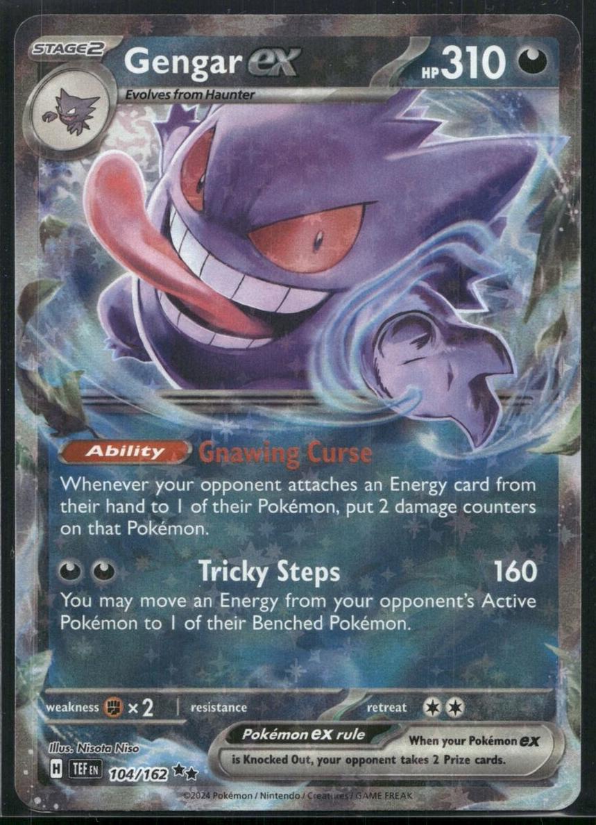 2024 Pokemon Scarlet & Violet Temporal Forces Gengar #104 RAW Ungraded