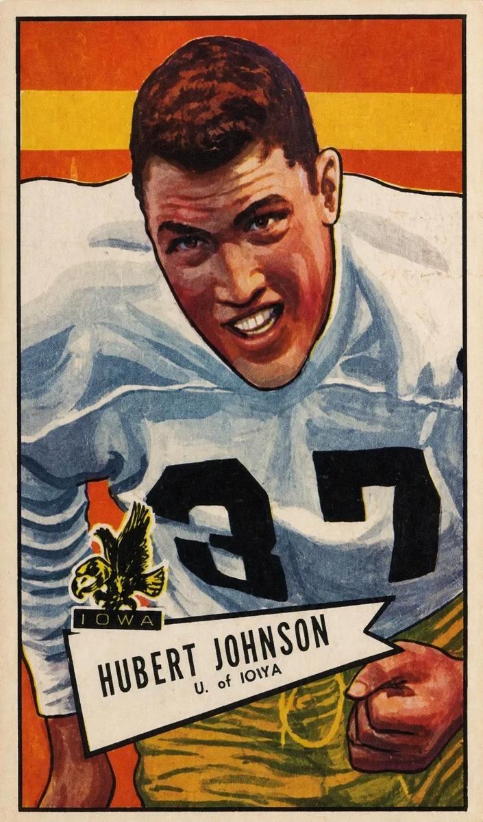 1952 Bowman Large Football Hubert Johnston #108