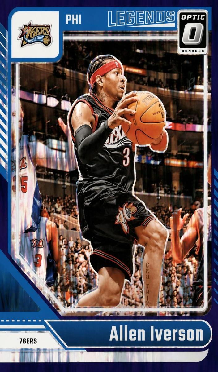 2024 Donruss Optic Basketball Purple Shock Allen Iverson #237