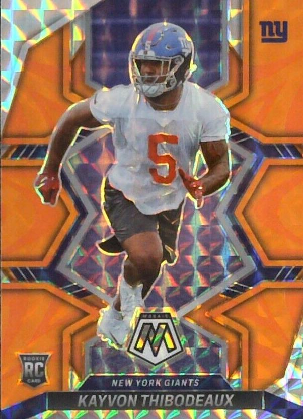 2022 Panini Mosaic Football Reactive Orange Kayvon Thibodeaux #344 PSA 9