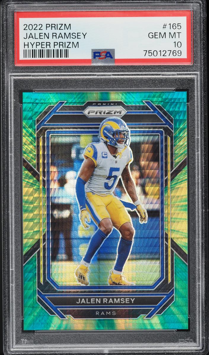 2022 Panini Prizm Football Hyper Jalen Ramsey #165 PSA 10