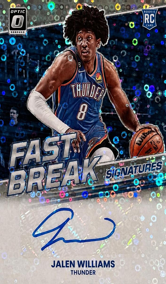 2022 Donruss Optic Basketball Jalen Williams #FBS-JLW PSA 10