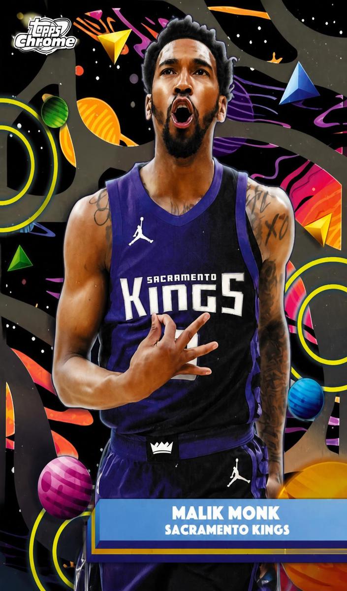 2025 Topps Cosmic Chrome Basketball Malik Monk #88