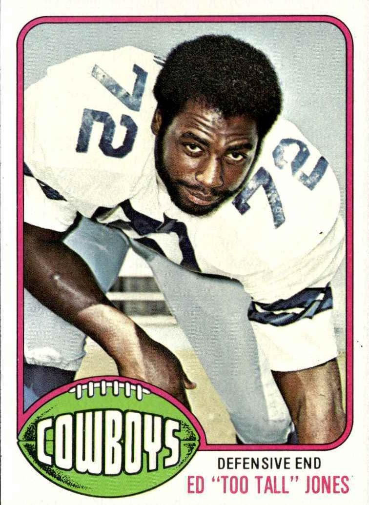 1976 Topps Football Ed Too Tall Jones #427