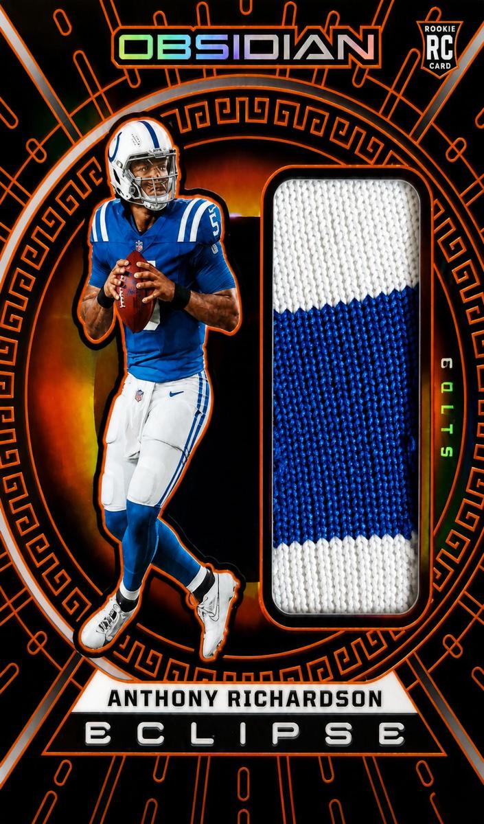 2023 Panini Obsidian Football Electric Etch Orange Anthony Richardson #ECL-ARI