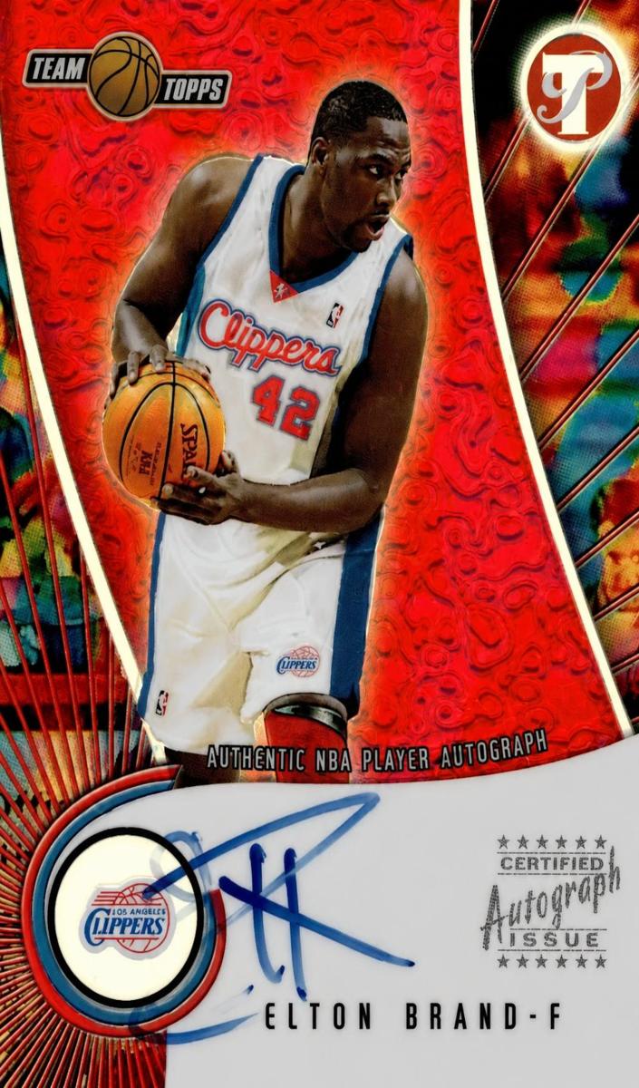 2001 Topps Pristine Basketball Elton Brand #A-EB