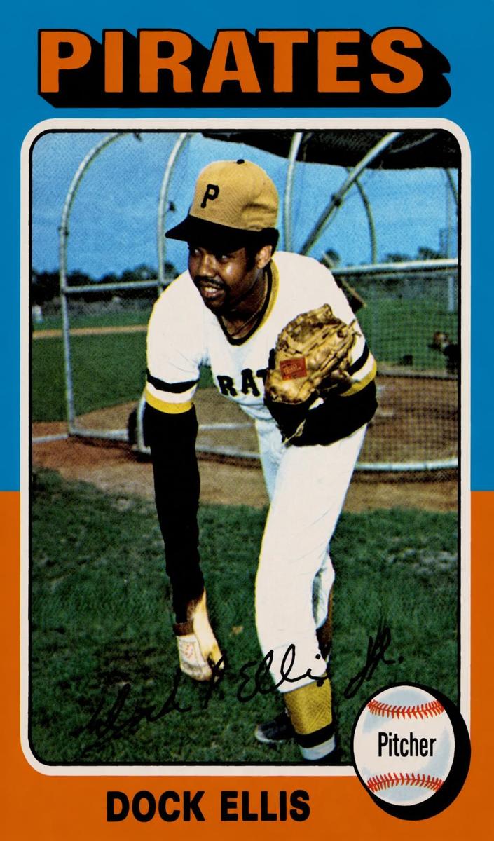 1975 O-Pee-Chee Baseball Dock Ellis #385 PSA 9