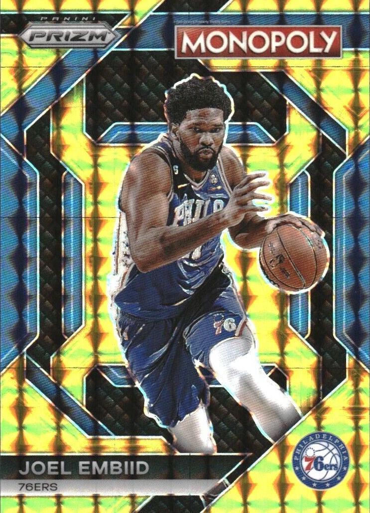 2023 Panini Prizm Monopoly Basketball Gold Joel Embiid #PS7 PSA 10