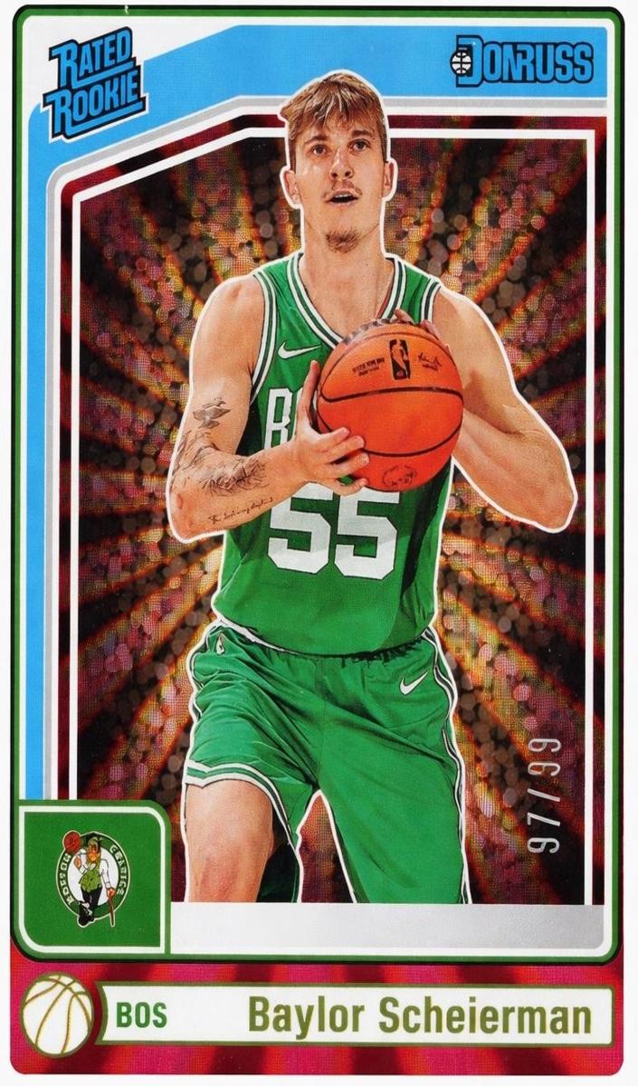 2024 Panini Donruss Basketball Holo Red Laser Baylor Scheierman #224