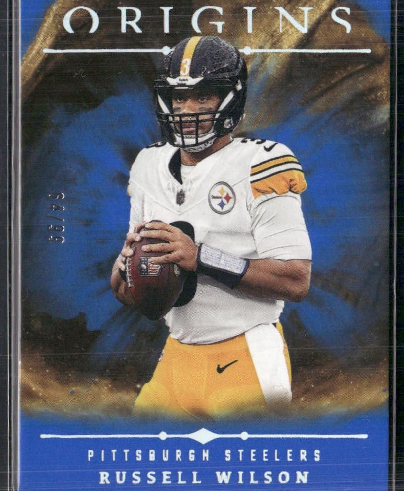 2024 Panini Origins Football Blue Russell Wilson #90