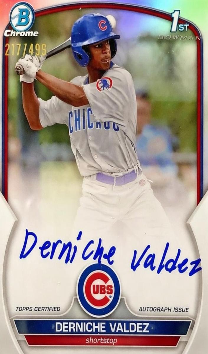 2023 Bowman Chrome Baseball Refractor Derniche Valdez #CPA-DV