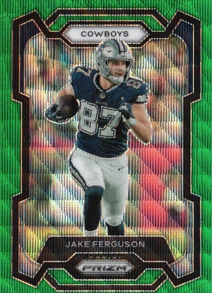 2023 Panini Prizm Football Green Wave Jake Ferguson #75