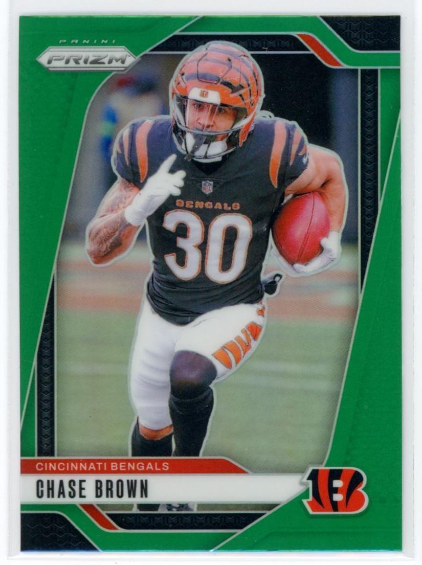 2024 Panini Prizm Football Green Chase Brown #60