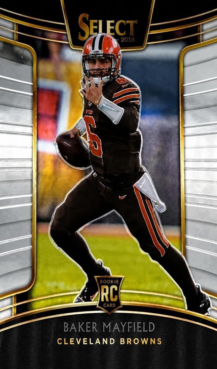 2018 Panini Select Football Silver Prizm Baker Mayfield #30 BGS 9